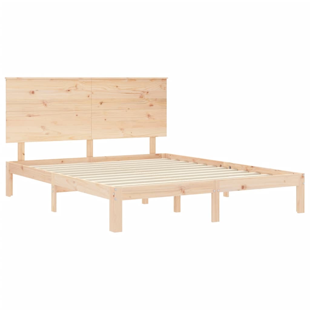 Giroletto con Testiera King Size in Legno Massello | homemem39