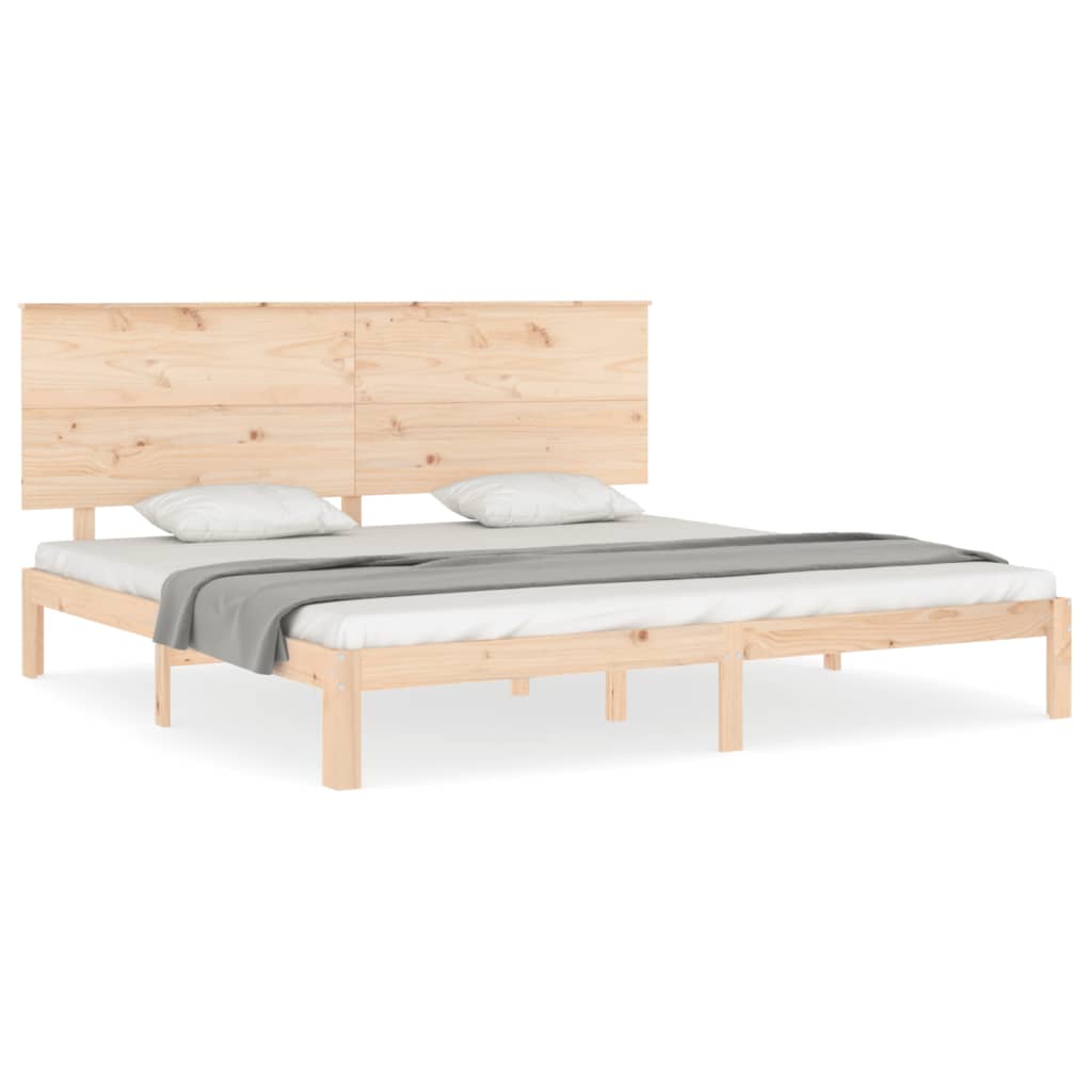 Giroletto senza Materasso 200x200 cm in Legno Massello di Pino | homemem39