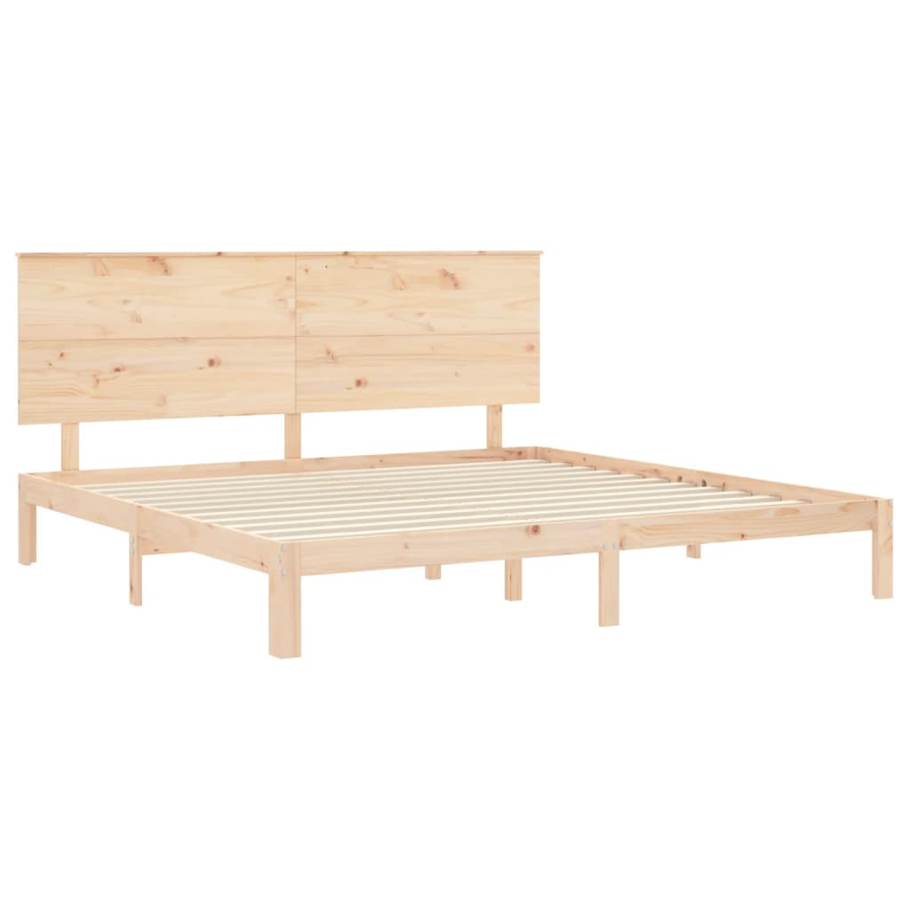 Giroletto senza Materasso 200x200 cm in Legno Massello di Pino | homemem39