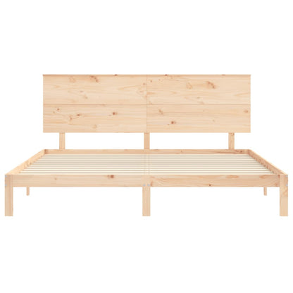Giroletto senza Materasso 200x200 cm in Legno Massello di Pino | homemem39