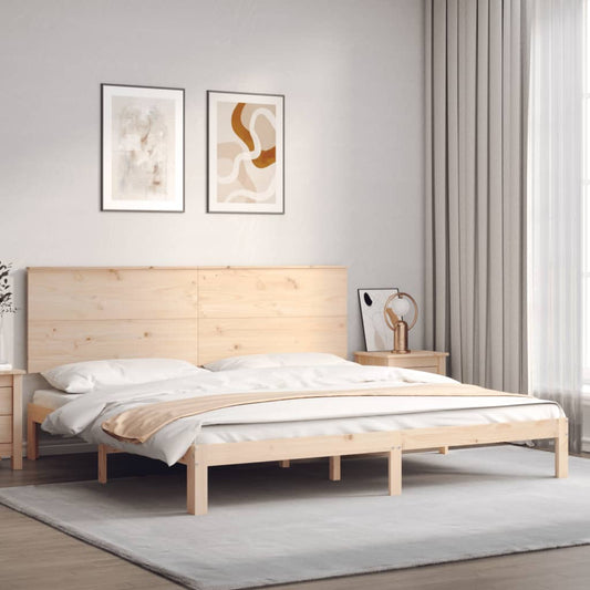 Giroletto senza Materasso 200x200 cm in Legno Massello di Pino | homemem39