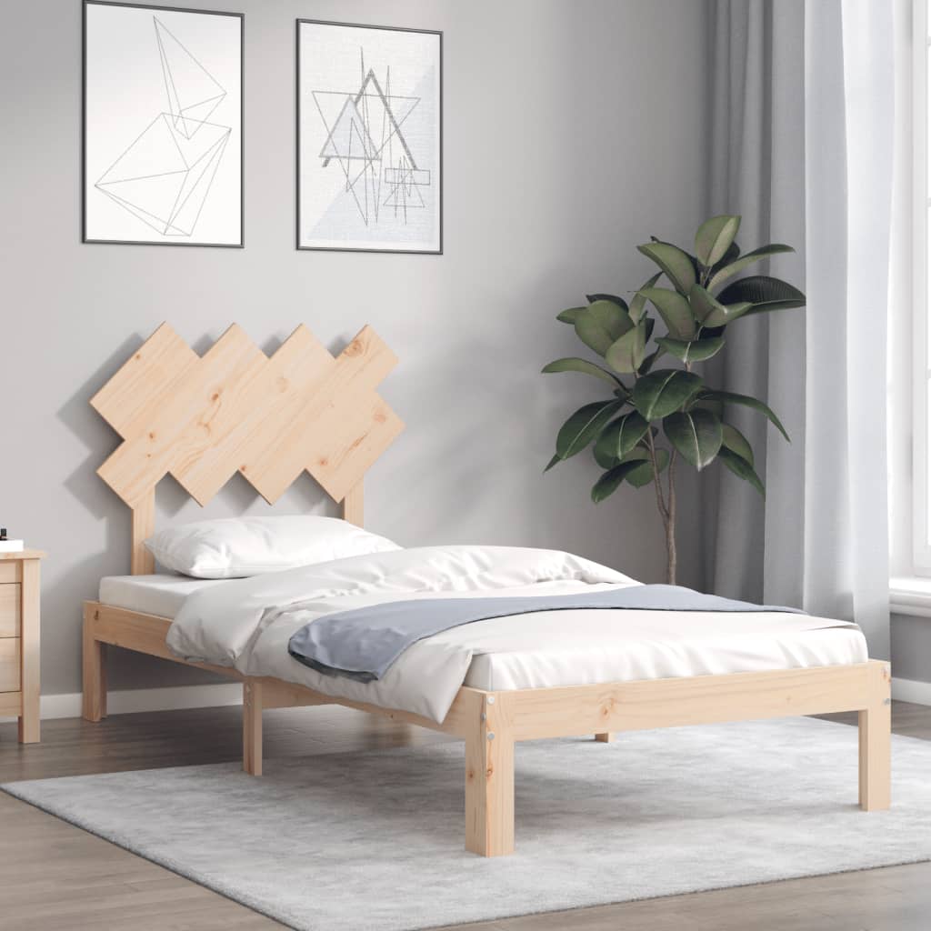 Giroletto senza Materasso 90x200 cm in Legno Massello di Pino