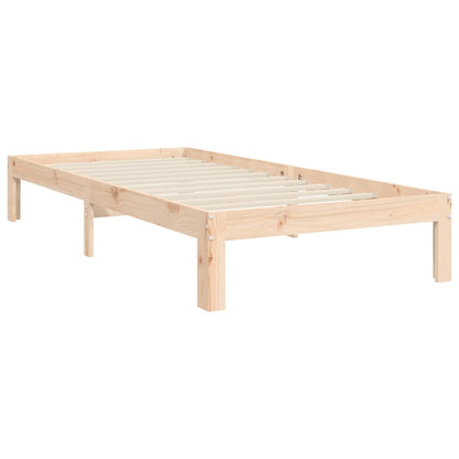 Giroletto senza Materasso 90x200 cm in Legno Massello di Pino