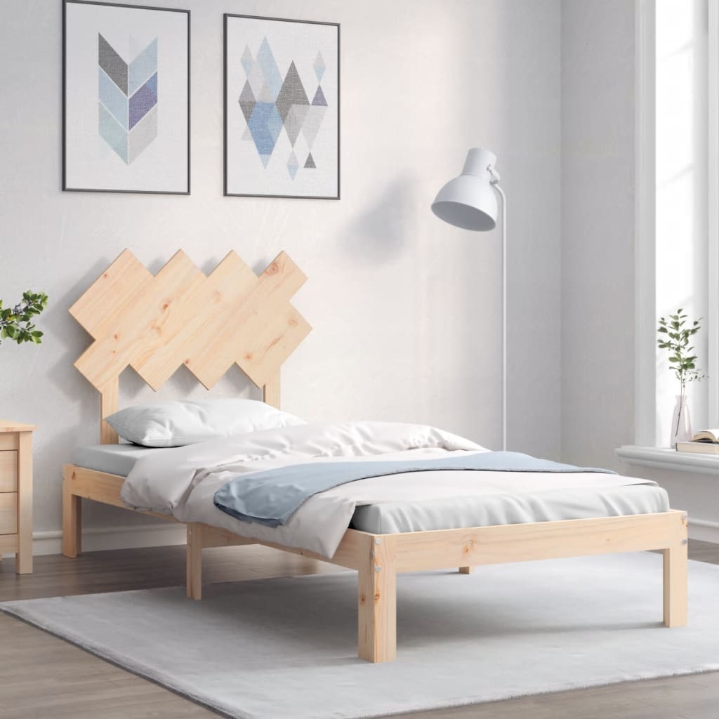 Giroletto senza Materasso 90x200 cm in Legno Massello di Pino