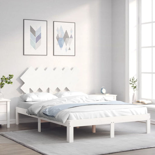 Giroletto senza Materasso Bianco 120x200 cm Legno Massello Pino | homemem39