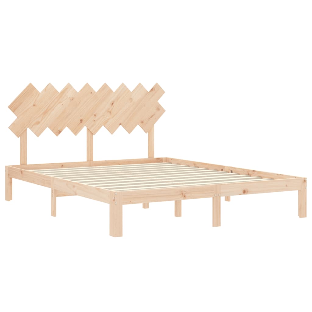 Giroletto senza Materasso 160x200 cm in Legno Massello di Pino