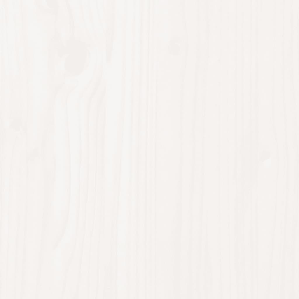 Giroletto Testiera Bianco Super King Size in Legno Massello