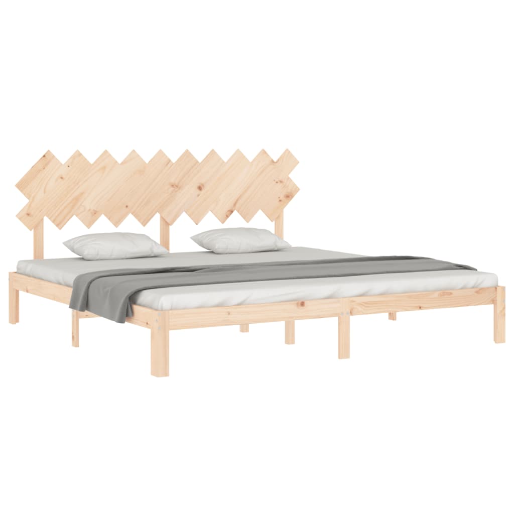 Giroletto senza Materasso 200x200 cm in Legno Massello di Pino