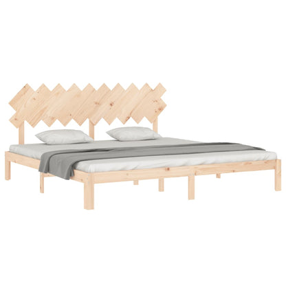 Giroletto senza Materasso 200x200 cm in Legno Massello di Pino