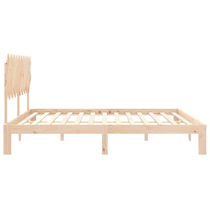 Giroletto senza Materasso 200x200 cm in Legno Massello di Pino