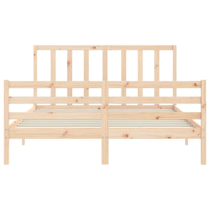 Giroletto senza Materasso 160x200 cm in Legno Massello di Pino