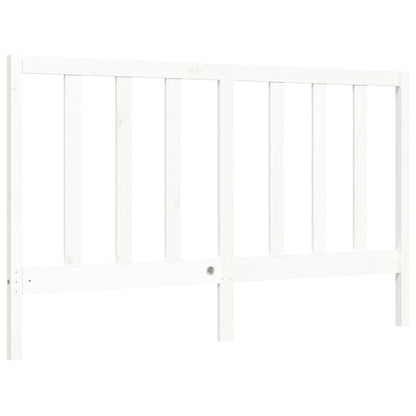 Giroletto senza Materasso Bianco 160x200 cm Legno Massello Pino