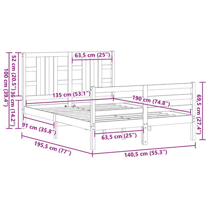 Giroletto con Testiera Double in Legno Massello