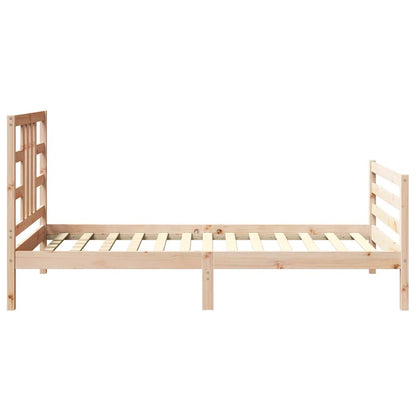 Giroletto senza Materasso 100x200 cm in Legno Massello di Pino