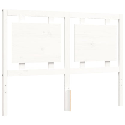 Giroletto con Testiera Bianco Small Double Legno Massello - homemem39