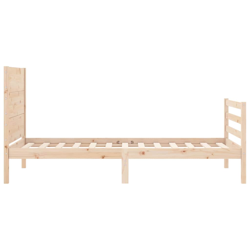 Giroletto con Testiera 100x200 cm in Legno Massello | homemem39