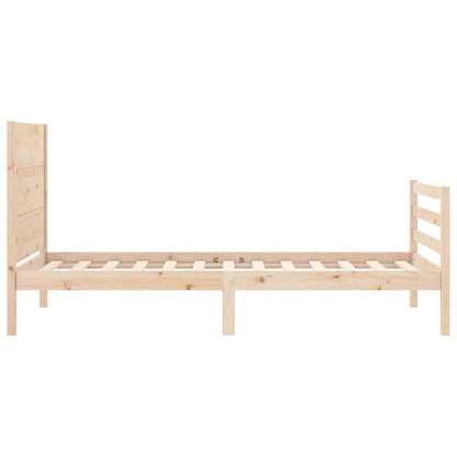 Giroletto con Testiera 100x200 cm in Legno Massello | homemem39