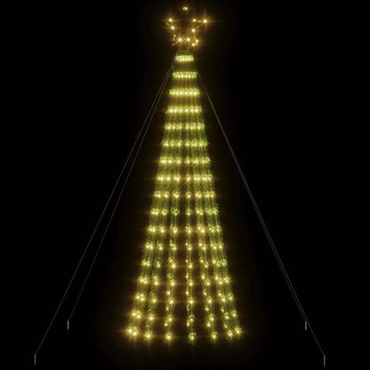 Albero di Natale a LED 275 LED Bianco Caldo 180 cm