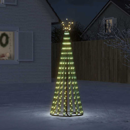 Albero di Natale a LED 275 LED Bianco Caldo 180 cm