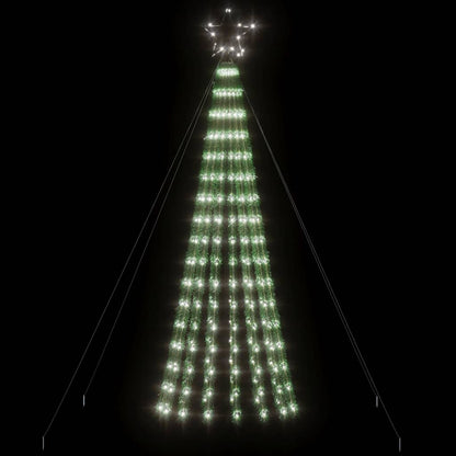 Albero di Natale a LED 275 LED Bianco Freddo 180 cm