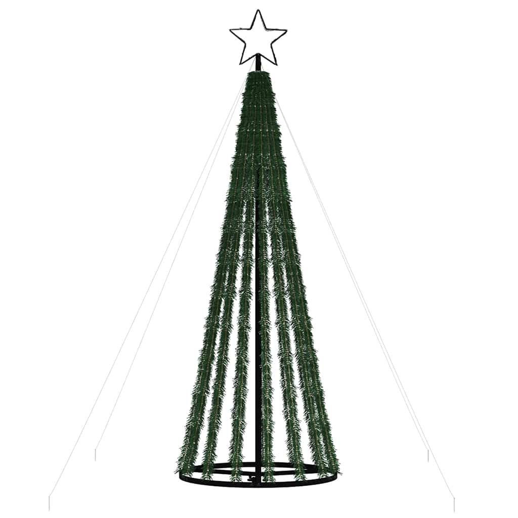 Albero di Natale a LED 275 LED Bianco Freddo 180 cm