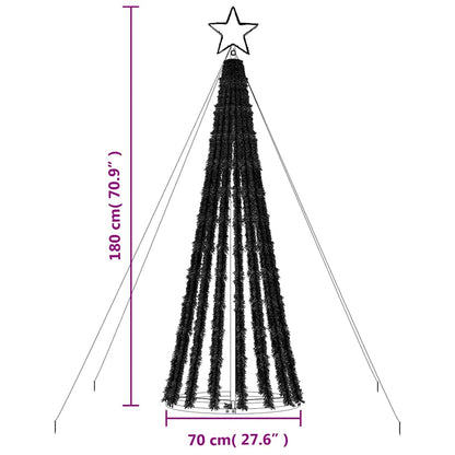 Albero di Natale a LED 275 LED Bianco Freddo 180 cm