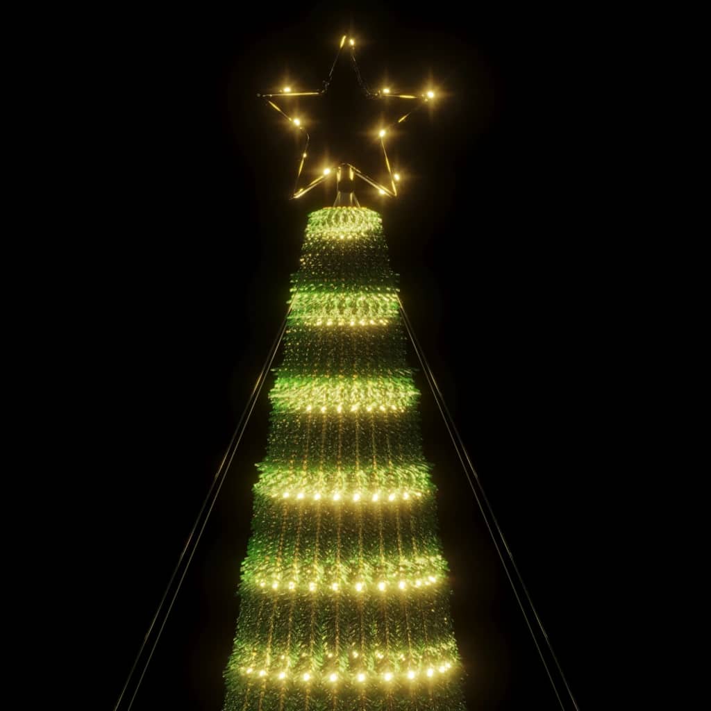 Albero di Natale a LED 688 LED Bianco Caldo 300 cm