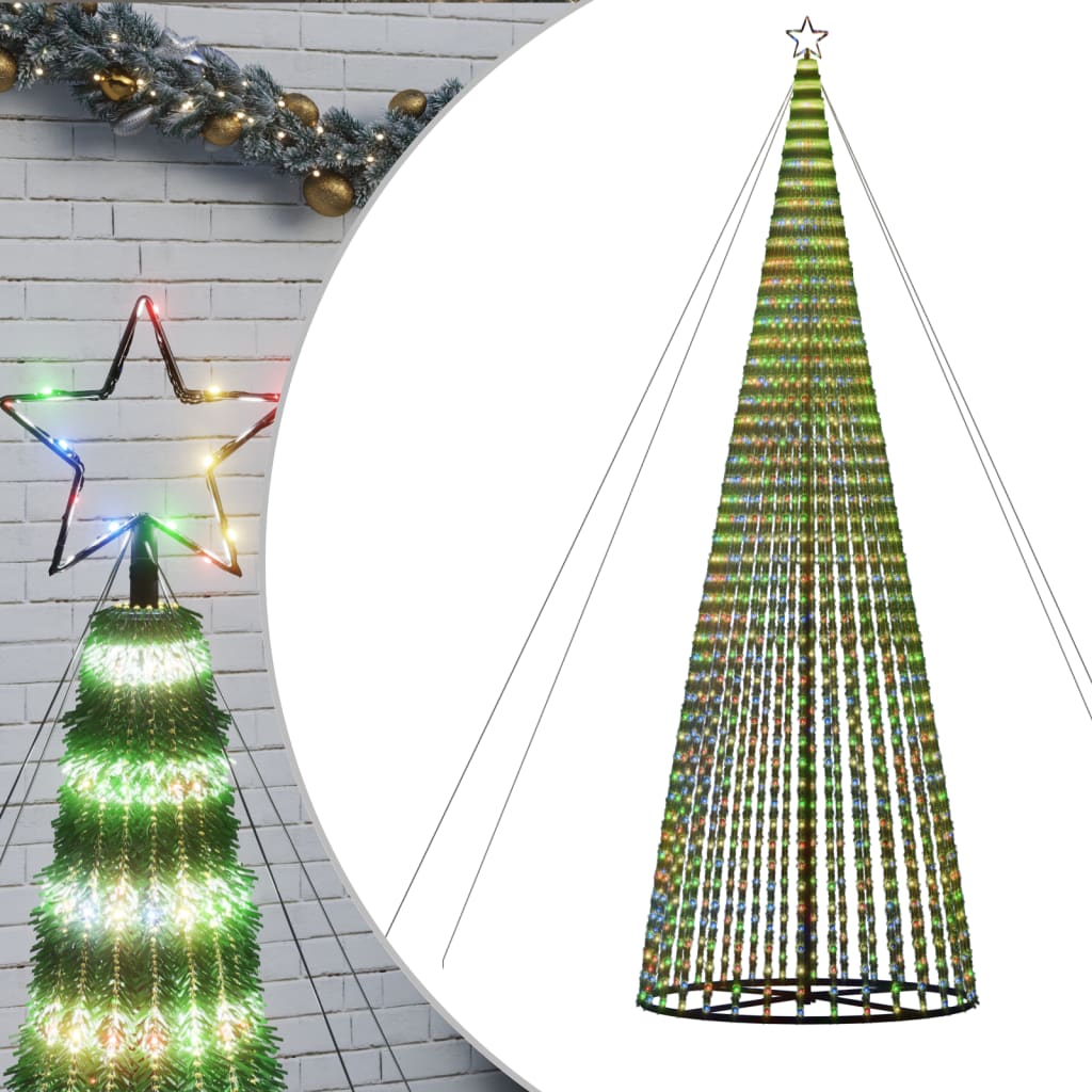 Albero di Natale a LED 1544 LED Colorato 500 cm | homemem39