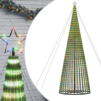 Albero di Natale a LED 1544 LED Colorato 500 cm | homemem39