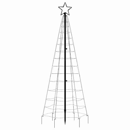 Albero di Natale a LED con Punte 220 LED Bianco Caldo 180 cm
