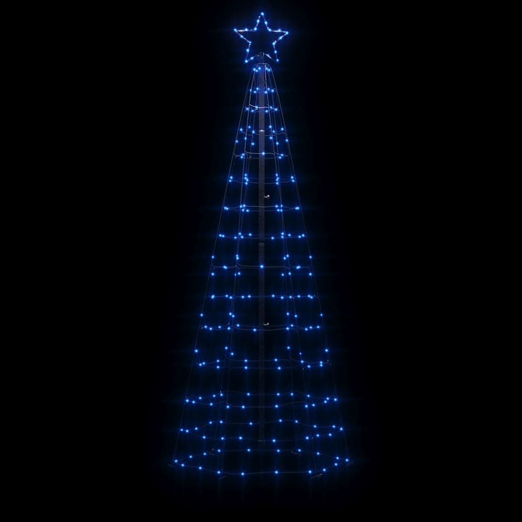 Albero di Natale a LED con Punte 220 LED Blu 180 cm