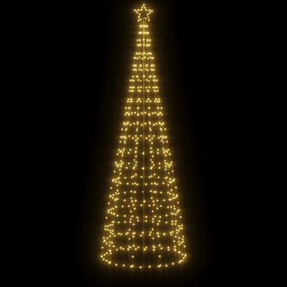Albero di Natale a LED con Punte 570 LED Bianco Caldo 300 cm