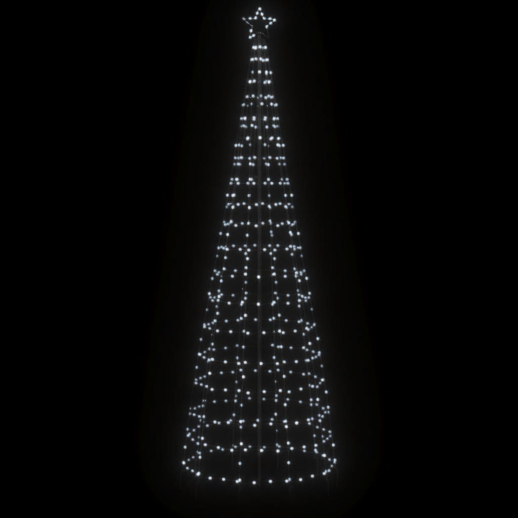 Albero di Natale a LED con Punte 570 LED Bianco Freddo 300 cm