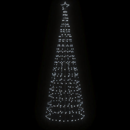 Albero di Natale a LED con Punte 570 LED Bianco Freddo 300 cm
