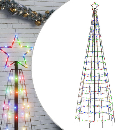 Albero di Natale a LED con Punte 570 LED Colorato 300 cm