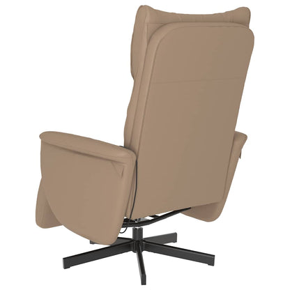 Poltrona Reclinabile Massaggi Poggiapiedi Cappuccino Similpelle | homemem39