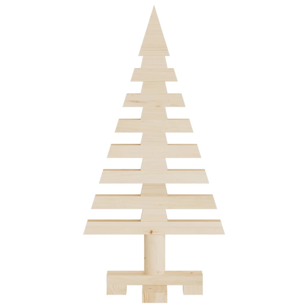 Alberi di Natale Decorativi in Legno 3pz Legno Massello di Pino | homemem39