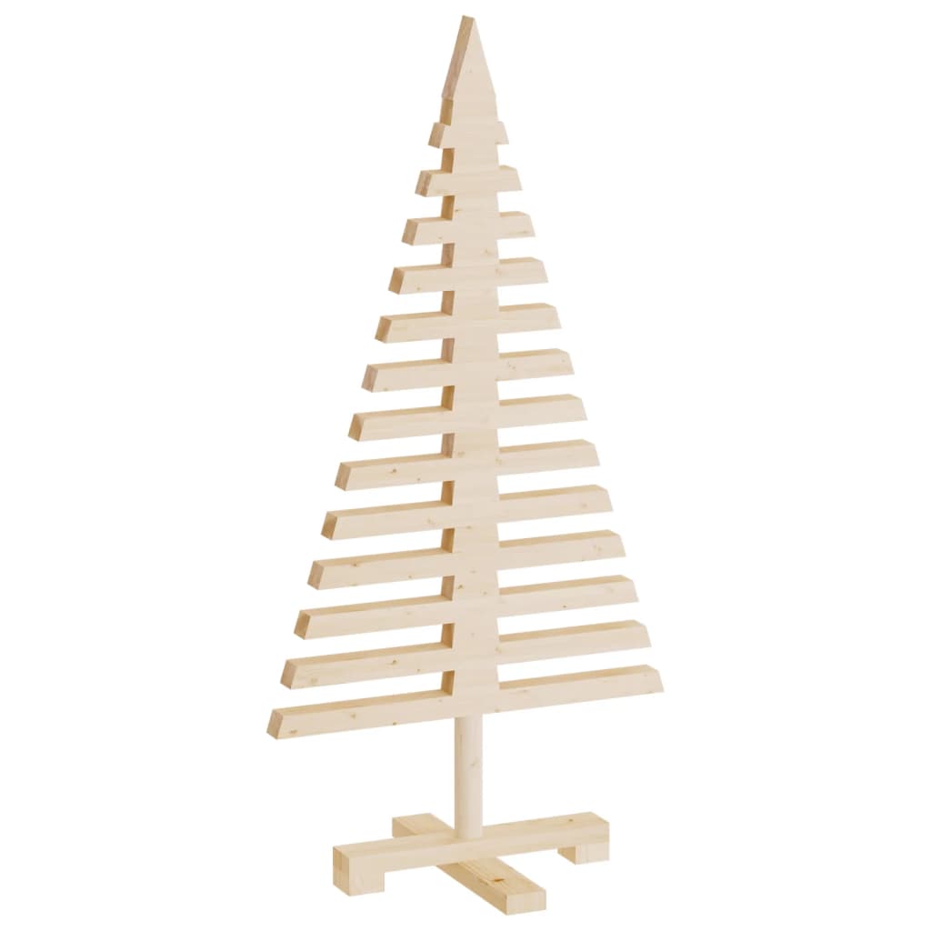 Alberi di Natale Decorativi in Legno 3pz Legno Massello di Pino | homemem39