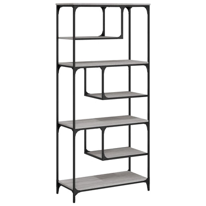 Libreria Grigio Sonoma 81x36x176 cm in Legno Multistrato | homemem39