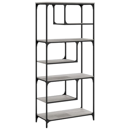 Libreria Grigio Sonoma 81x36x176 cm in Legno Multistrato | homemem39
