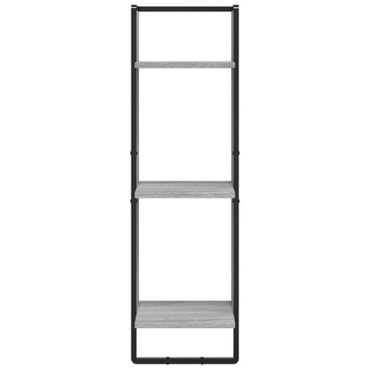 Scaffale Parete 3 Ripiani Grigio Sonoma 30x25x100cm Multistrato | homemem39