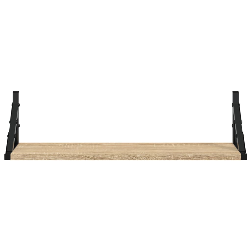 Mensole da Parete 2pz Rovere Sonoma 60x15x15,5 cm | homemem39