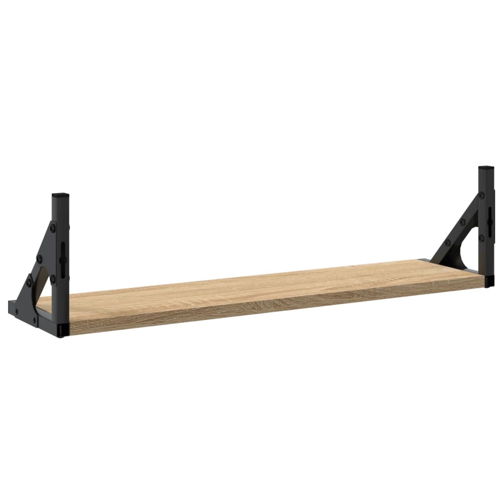 Mensole da Parete 2pz Rovere Sonoma 60x15x15,5 cm | homemem39