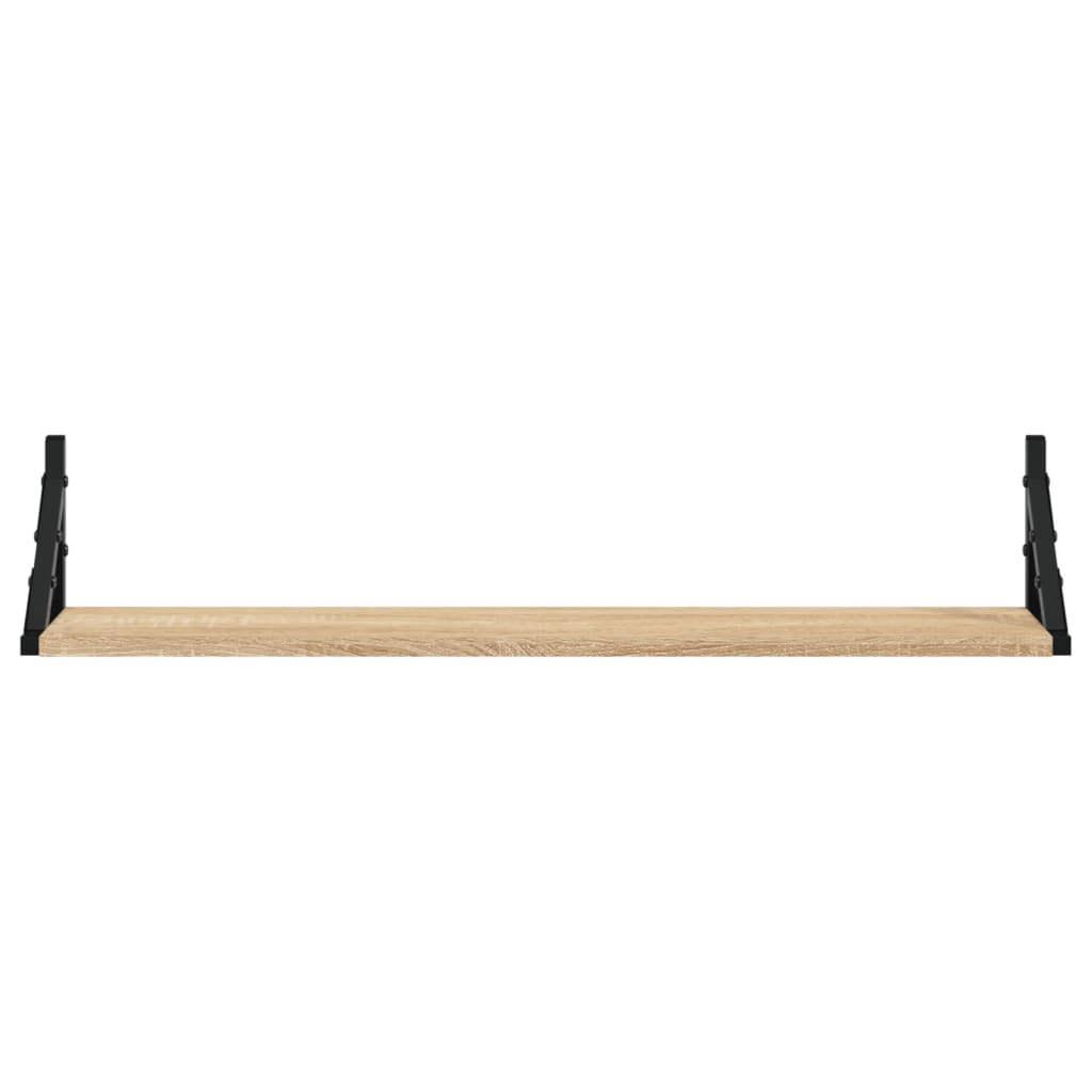 Mensole da parete 2 pz Rovere Sonoma 80x15x15,5 cm Legno ingegnerizzato | homemem39