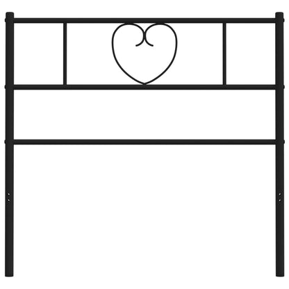 Testiera in Metallo Nero 75 cm - homemem39