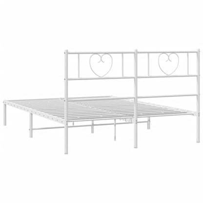 Giroletto con Testiera Metallo Bianco 140x200 cm | homemem39