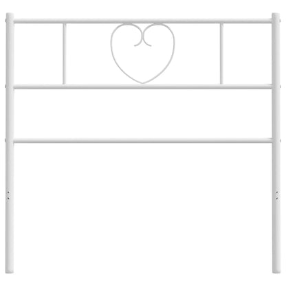 Testiera in Metallo Bianco 90 cm - homemem39