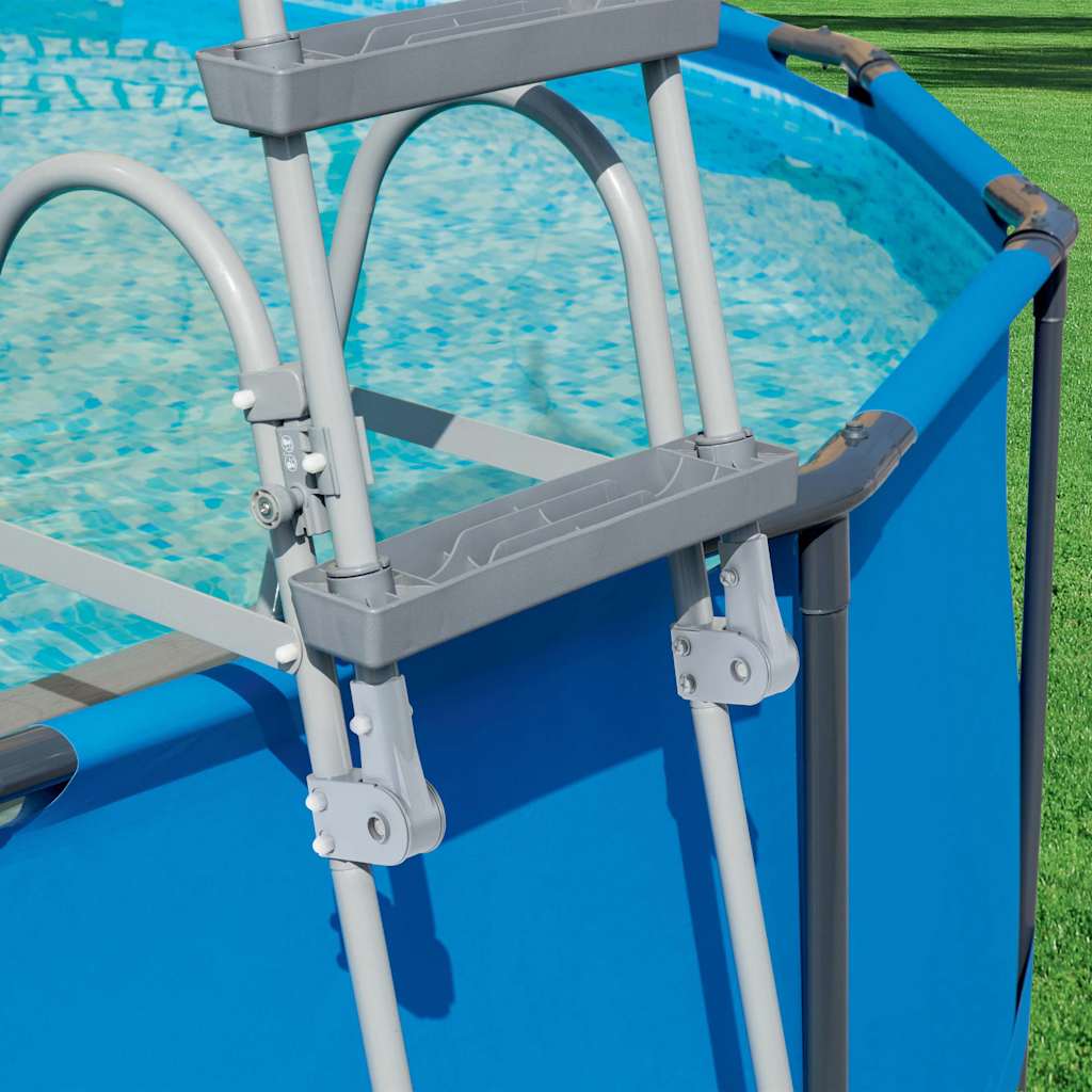 Bestway Scaletta di Sicurezza per Piscine a 4 Gradini Flowclear 122 cm | homemem39