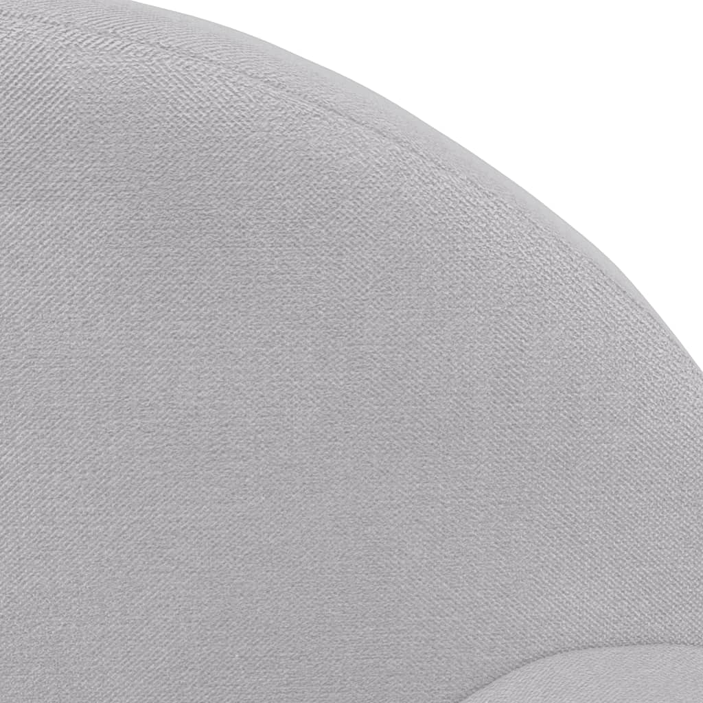 Divano per Bambini Grigio Chiaro in Morbido Peluche | homemem39