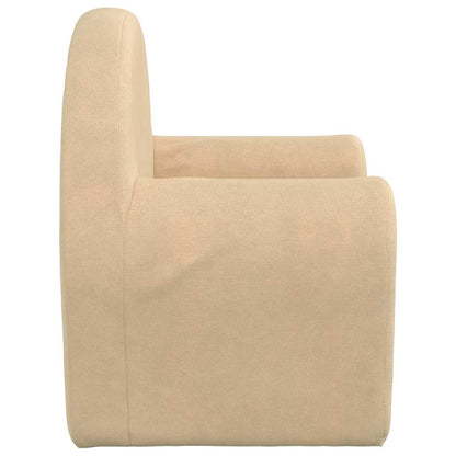 Divano Letto per Bambini Crema in Morbido Peluche | homemem39